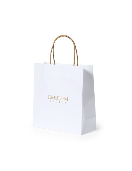 Bolsa papel blanca pequeña 22 x 23 x 9 cm