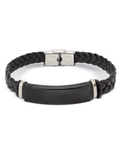 Pulsera en polipiel y acero para personalizacion laser