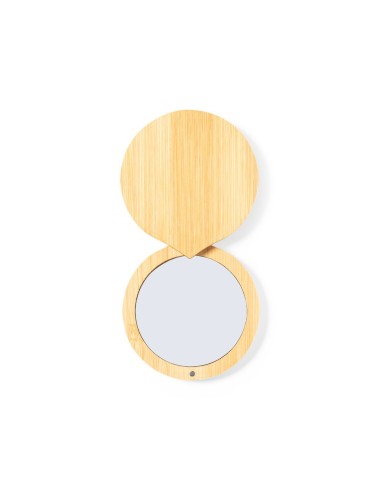 Espejo de bambu para personalizar laser forma circular