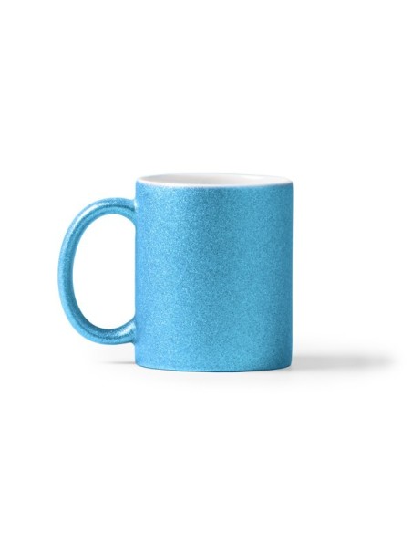 Taza purpurina rosa, azul, plata, dorada sublimacion