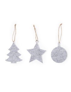 Nuevo Set de 3 adornos de fieltro navideños sublimables 2