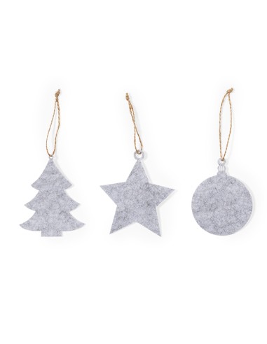 Nuevo Set de 3 adornos de fieltro navideños sublimables