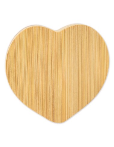 Nuevo Abridor de bambú forma corazon