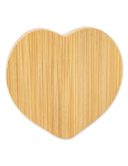 Nuevo Abridor de bambú forma corazon