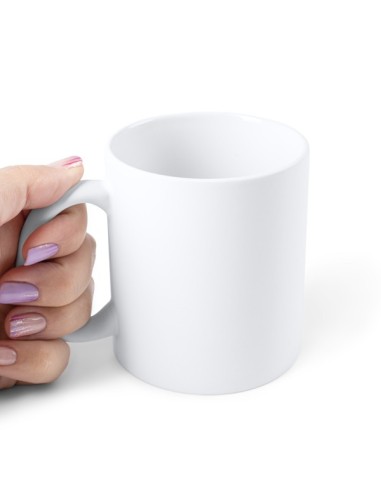 Taza cerámica blanca mate sublimacion
