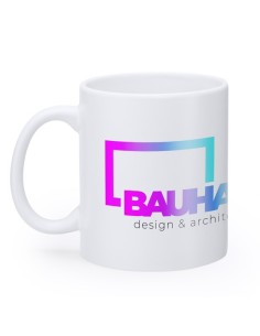 Taza cerámica blanca mate sublimacion 2