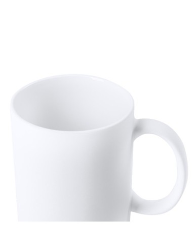 Taza cerámica blanca mate sublimacion