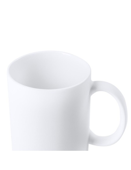 Taza cerámica blanca mate sublimacion