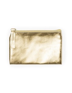Neceser pequeño 12 x 8.5 x 0.5 cm metalizado oro 2