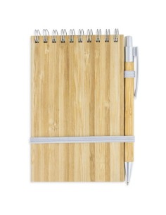 Bloc Bambú con Bolígrafo | Papelería Ecológica Personalizada 2