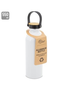 Botella aluminio sublimacion tapon con tirador negro