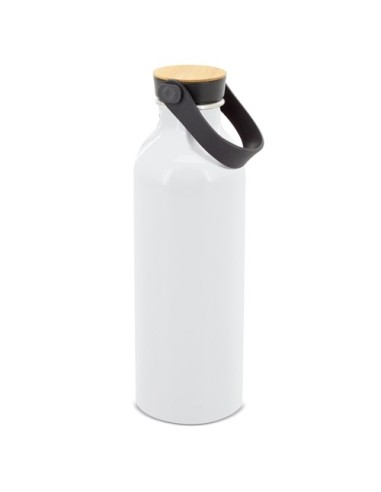 Botella aluminio sublimacion tapon con tirador negro