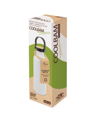 Botella aluminio sublimacion tapon con tirador negro