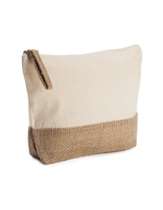 Neceser natural base y tirador en yute