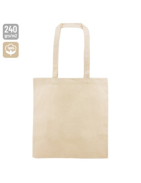 Bolsa gruesa beige algodón 240GR personalizable