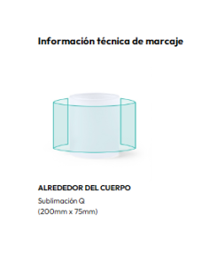 Taza cristal esmerilada o cristal opaco para sublimación 2