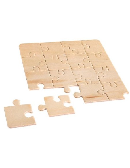 Puzle de 16 piezas fabricado en madera sublimacion o laser