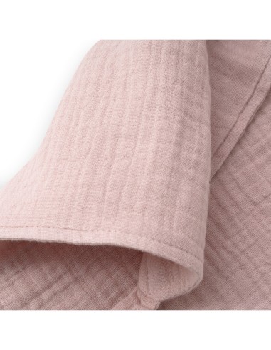 Set doudou + bandana + mordedor de musolina rosa interbaby