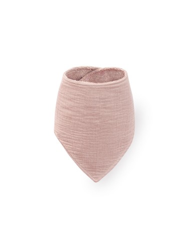 Set doudou + bandana + mordedor de musolina rosa interbaby