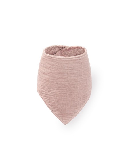 Set doudou + bandana + mordedor de musolina rosa interbaby