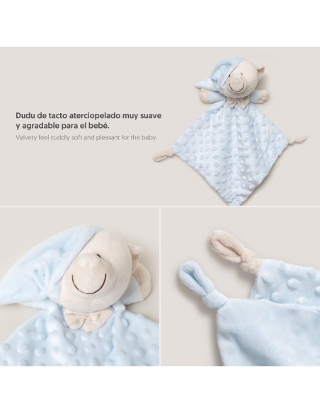 Estuche regalo bebe manta y dou dou coralina marca INTERBABY