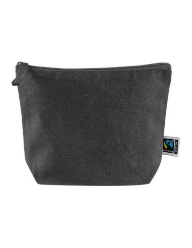 Nuevo neceser algodon negro fairtrade