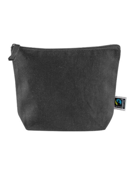 Nuevo neceser algodon negro fairtrade