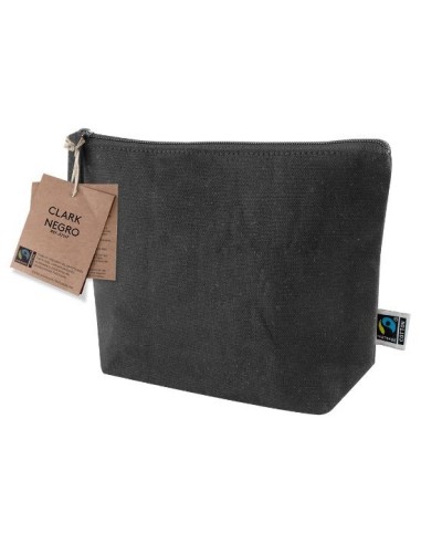 Nuevo neceser algodon negro fairtrade