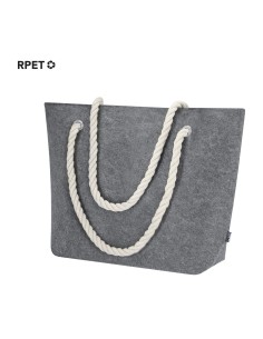Nueva Bolsa de fieltro con asa trenzada personalizable GRIS
