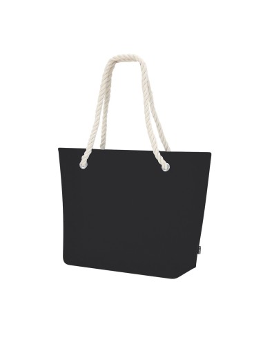 Nueva Bolsa de fieltro con asa trenzada personalizable NEGRO