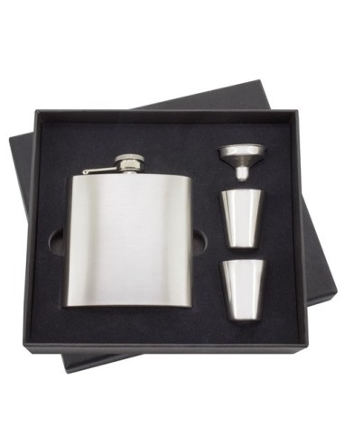 Set petaca licorera y vasos personalizable