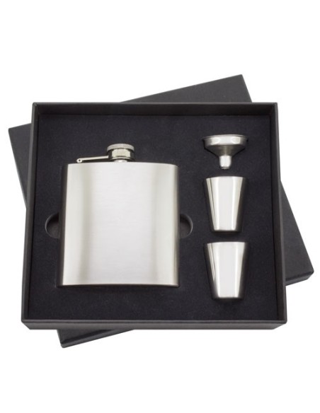 Set petaca licorera y vasos personalizable