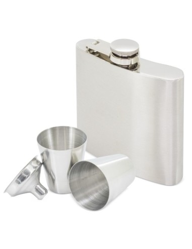 Set petaca licorera y vasos personalizable