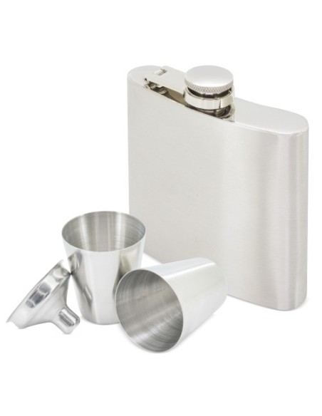Set petaca licorera y vasos personalizable