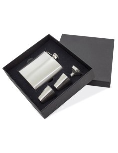 Set petaca licorera y vasos personalizable 2