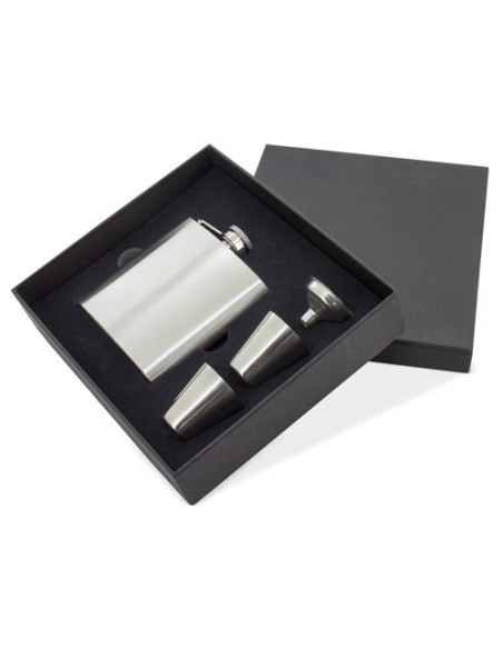 Set petaca licorera y vasos personalizable