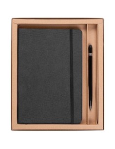 Set de libreta y lapiz infinito negro 2