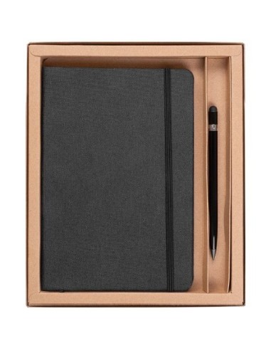 Set de libreta y lapiz infinito negro
