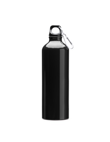 Botella aluminio negro BRILLO 800ml