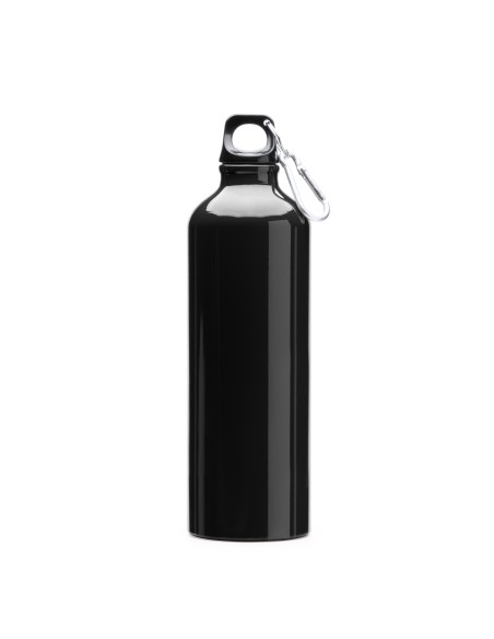 Botella aluminio negro BRILLO 800ml