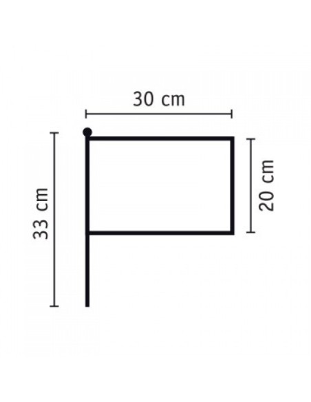 Nuevo banderin poliester sublimable 30x20cm