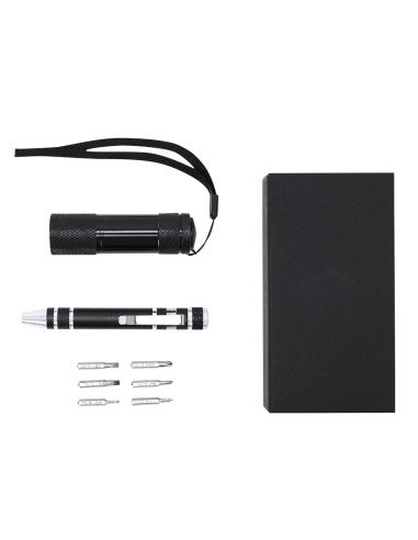 Set Herramienta Multifuncional con Linterna y Destornillador