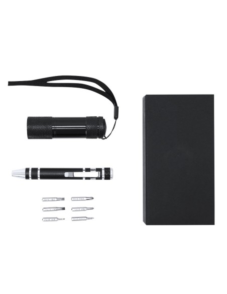 Set Herramienta Multifuncional con Linterna y Destornillador