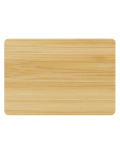 Iman de madera bambu personalizable con laser