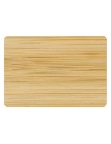 Iman de madera bambu personalizable con laser