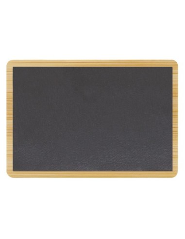 Iman de madera bambu personalizable con laser
