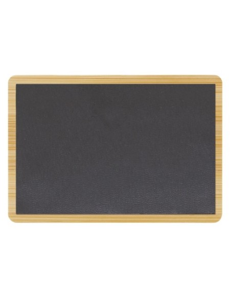 Iman de madera bambu personalizable con laser