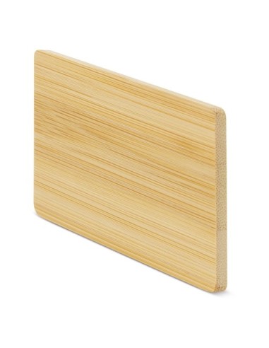 Iman de madera bambu personalizable con laser