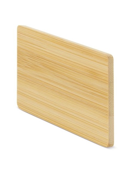Iman de madera bambu personalizable con laser