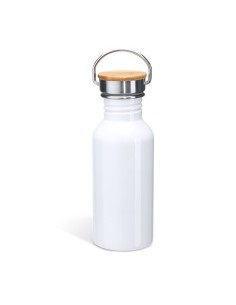 Botella acero y bambu 650ml para sublimacion